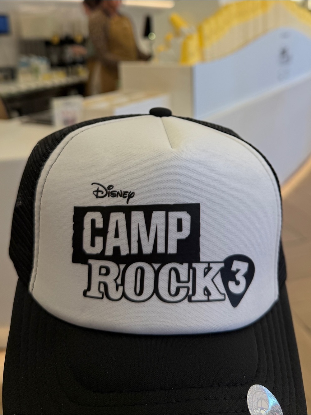 Disney Camp Rock 3 Black and White Trucker Hat
